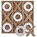 Rotatingpals Tic Tac Toe Game 106 Inch Rustic Wood Board Game Coffee Table Games Tic Tac Toe Table Decor for Family Adults Travel Outdoor - Image 2