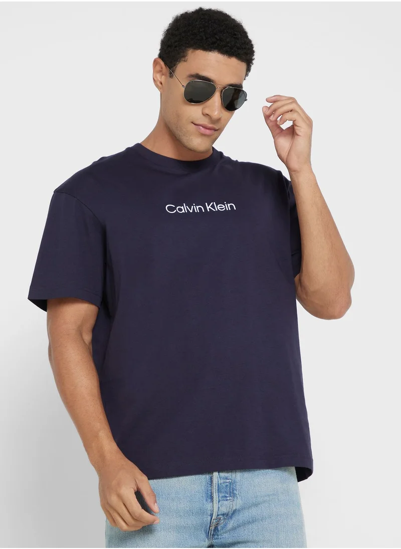 CALVIN KLEIN Logo Crew Neck T-Shirt