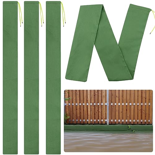 Biubee 4 Pcs 7 6 Long Sand Bags for Flooding Thickened Canvas Flood Protection Sandbag Tube with Elastic Band Reusable Flood Rain Wind Barrier Sand Bag Tube for Door Window Flood Control - Image 1