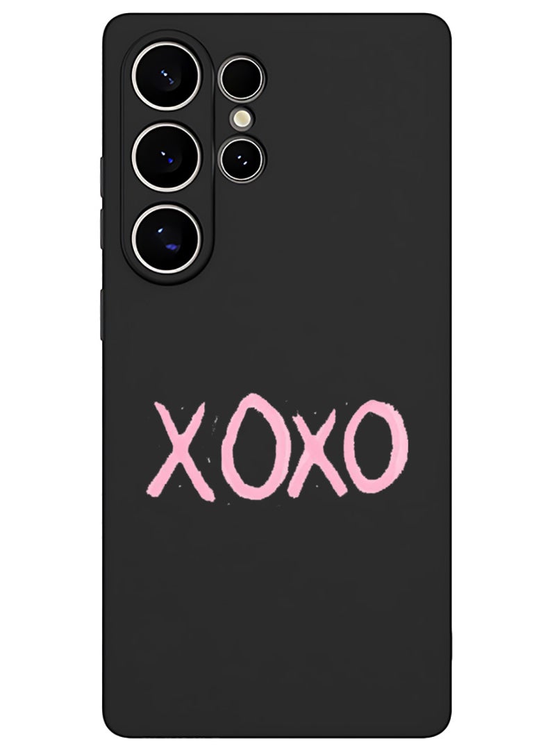 Theodor Protective Slim Fit Case Liquid Silicone Cover with Full Body Protection Anti-Scratch Shockproof Case For Samsung Galaxy S25 Ultra (Black) - XOXO  - Image 1