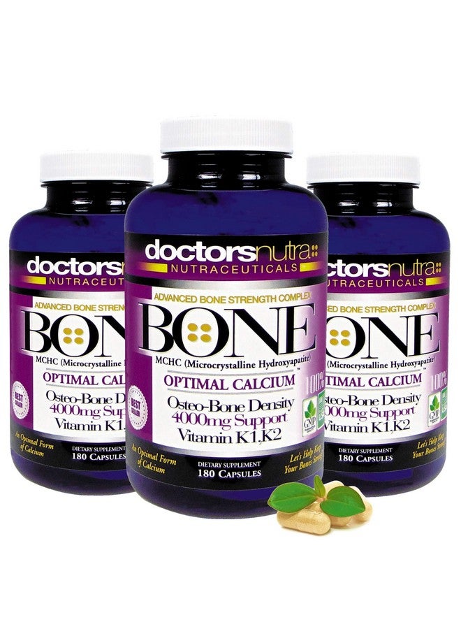Doctors Nutra Nutraceuticals كالسيوم 1000 ملليجرام مع 4000 ملليجرام MCHC لدعم قوة العظام القصوى من قبل دكتورز نوترا نوتراسيتيكالز بالإضافة إلى K1 K2 مغنيسيوم فيتامين D زنك جلوكوزامين والمزيد - Image 5