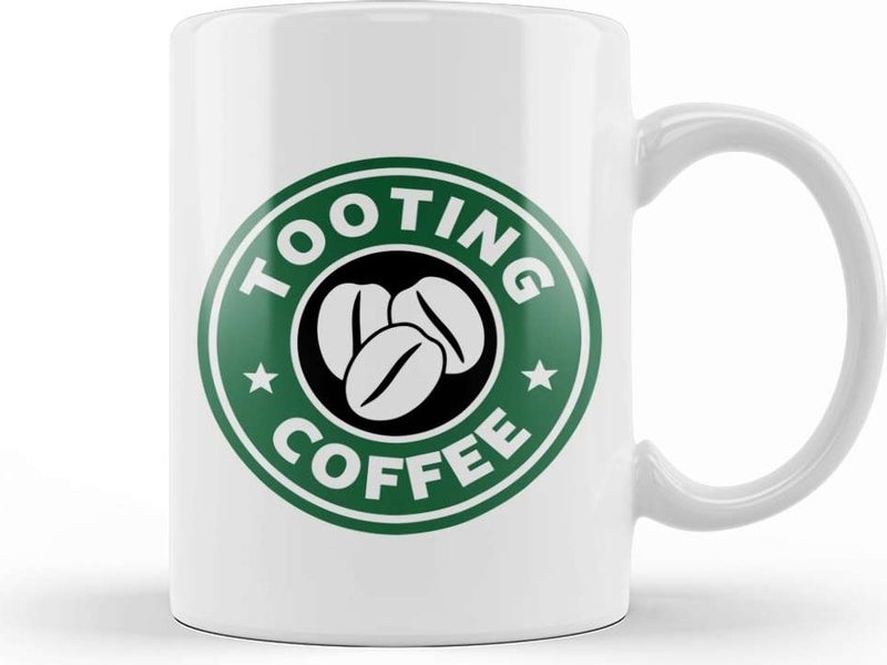Print Shop Tooting Coffee Starbucks Mug Porcelain