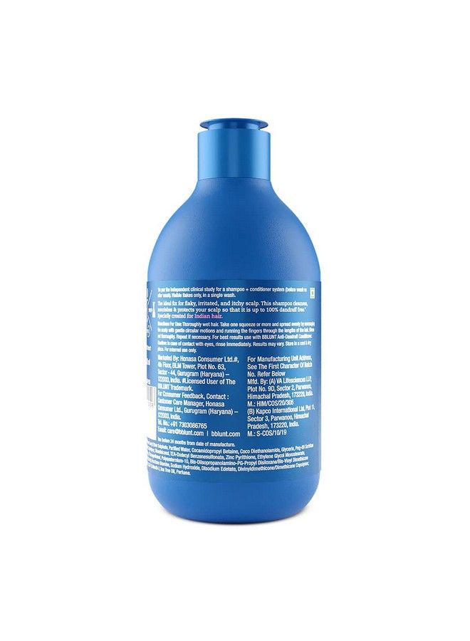 BBLUNT Antidandruff Shampoo For A Clear & Healthy Scalp 300 Ml ; Up To 100% Dandruff Reduction - Image 3