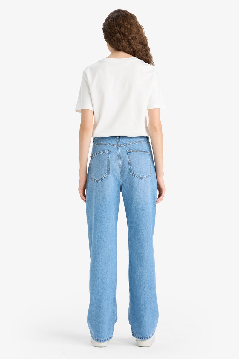 DeFacto Blue Woman Jean Trousers Casual - Image 5