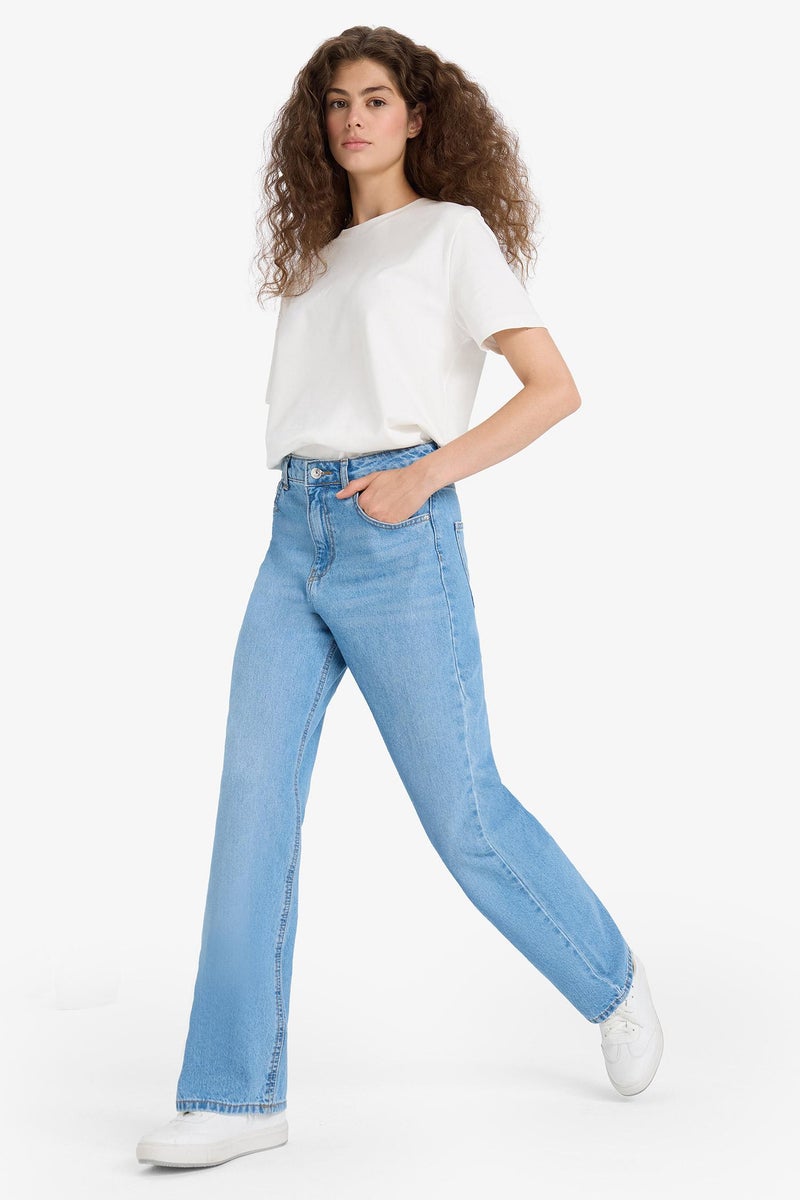DeFacto Blue Woman Jean Trousers Casual - Image 1