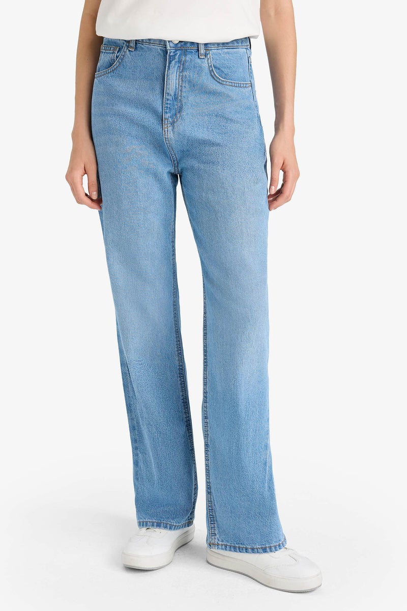 DeFacto Blue Woman Jean Trousers Casual - Image 2