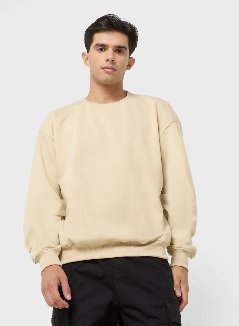 سفنتي فايف Oversized Graphic Sweatshirt