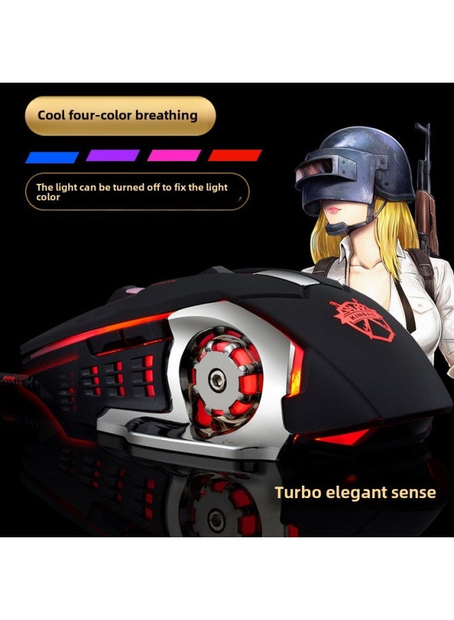 Desktop Macro Mouse Gaming Laptop Special Wrangler Mechanical Home Mute E-sports Wired Office-Color:[applicable To Both Games And Offices And For Home/lol Of Legends/csgo/cf/jedi's Survival Chicken/everbery Tribulation/dream Journey To The West/fearless Contract/f  - Image 3