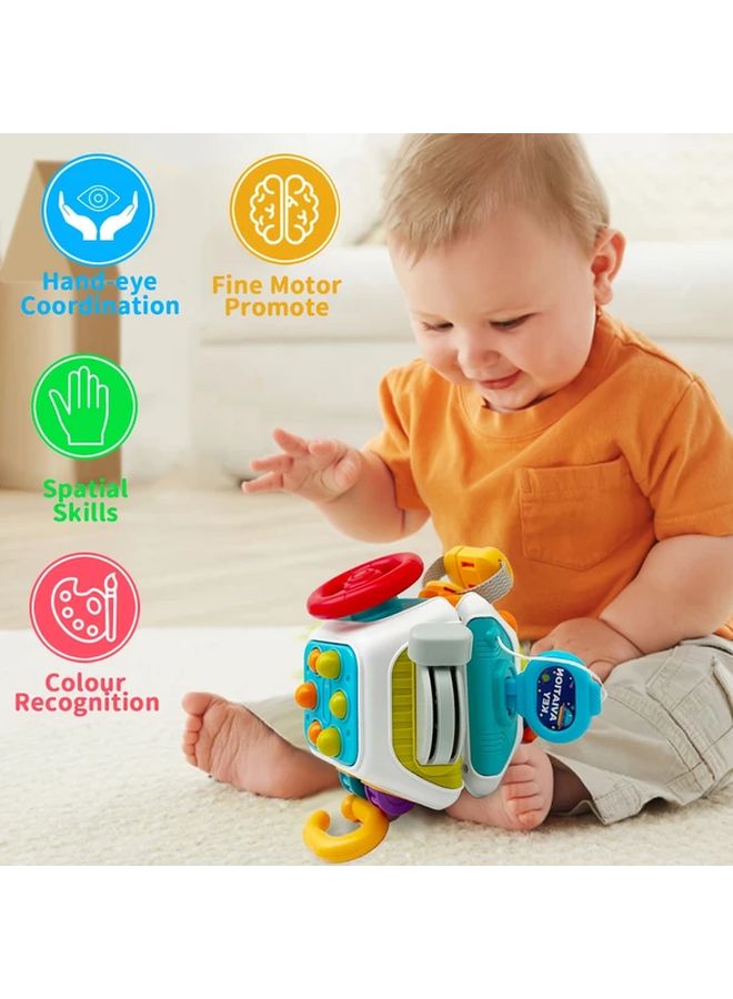 10 في 1 مكعب لوح نشاط حسي، لعبة سفر للأطفال، هدية تعليمية - Image 5