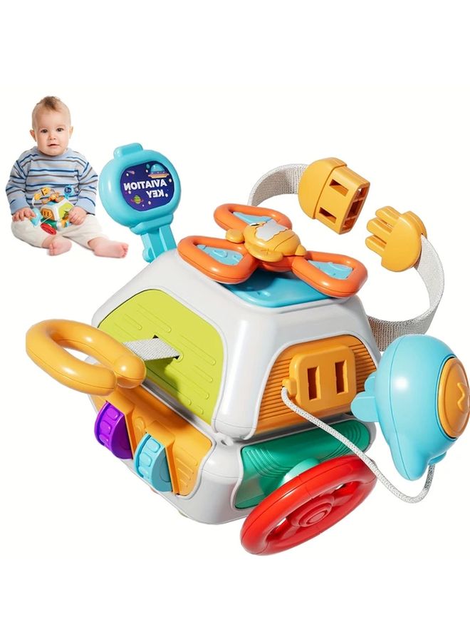 10 في 1 مكعب لوح نشاط حسي، لعبة سفر للأطفال، هدية تعليمية - Image 2