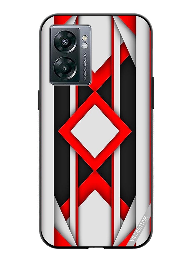 VR CREATIVE Protective Case Cover For Oppo A57 5G Abstract Design Multicolour - Image 1