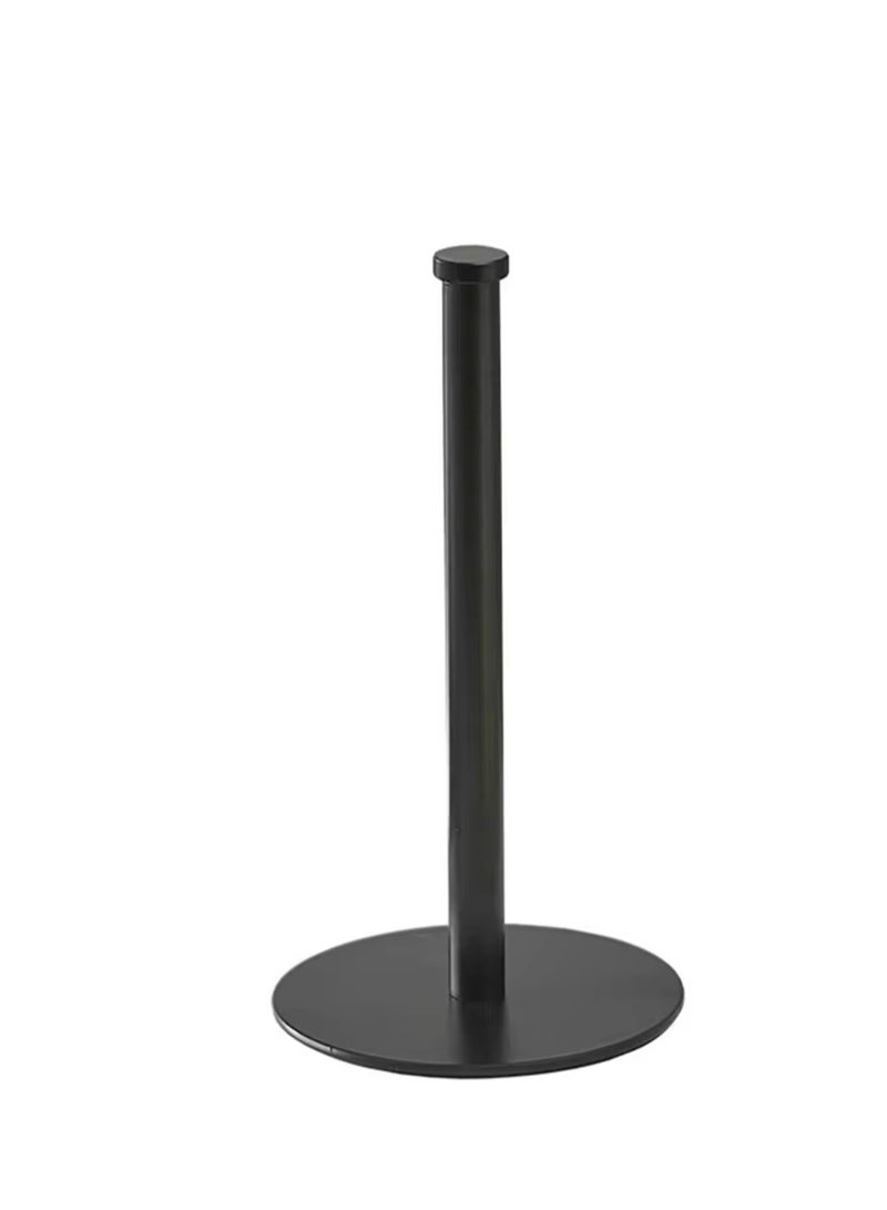 BLUE CORAL Desktop Roll Paper Holder Kitchen Vertical Paper Holder Stainless Steel Paper Towel Holder for Kitchen Countertop (Black) - Image 5