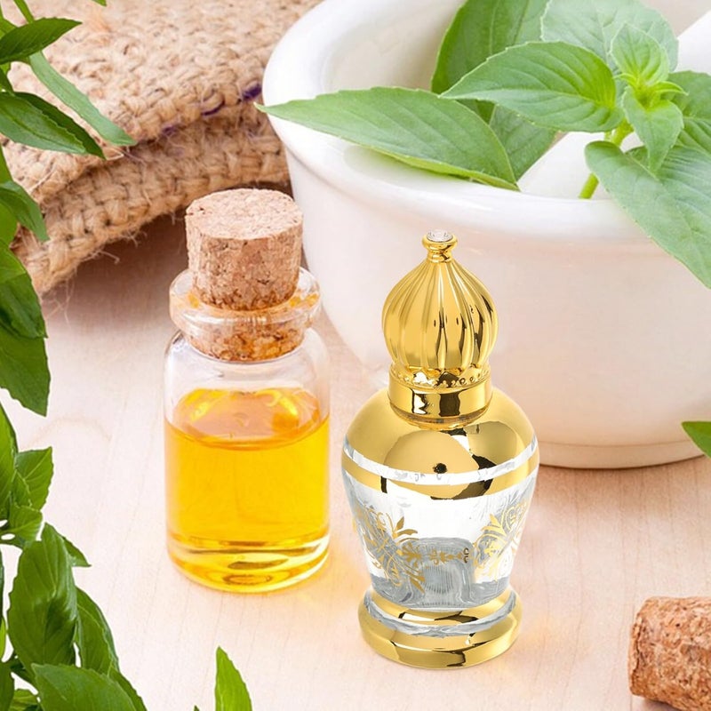زجاجات ياردوي سعة 12 مل على شكل أسطوانة دوارة للزيوت العطرية، زجاجات عطر قابلة لإعادة التعبئة للاستخدام أثناء السفر، 3 عبوات فارغة قابلة للحمل للاستخدام في الأماكن المفتوحة وأثناء الرحلات. - Image 4