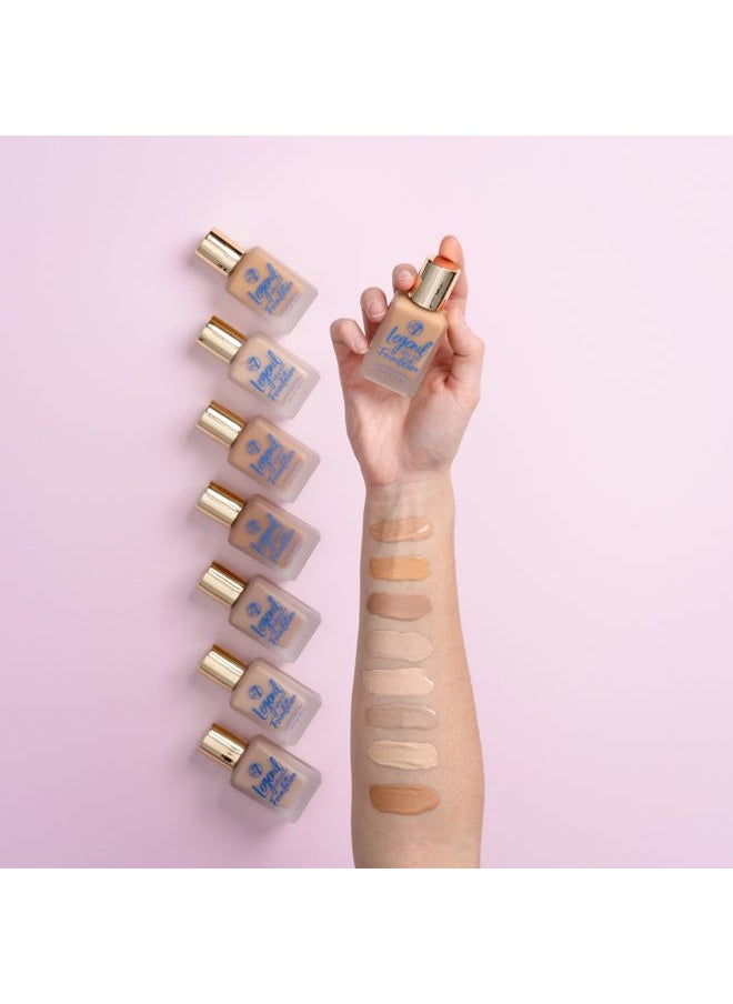 W7 Legend Foundation - Creamy Liquid Foundation for Poreless, Semi-Matte Medium Coverage - 28ml (Fresh Beige)  - Image 3
