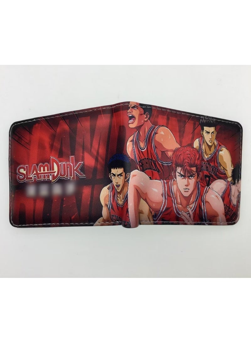 KUYING Slam Dunk, Student Card Bag, Leather Wallet 
