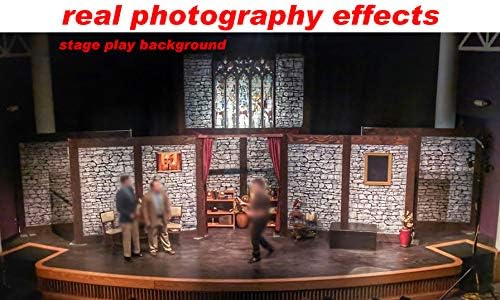 Laeacco 5x7 Rustic Brick Wall Backdrop Vintage Stone Photography Background Nostalgia Gray Grunge Photo Studio Stage Play Cosplay Decoration Birthday Party Photo Shoot Props - Image 3