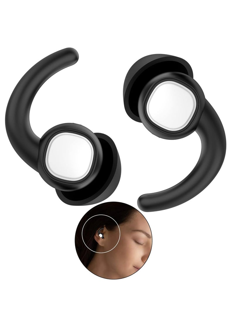 CMGTYYD Ear Plugs for Sleeping, Sound Blocking Noise Cancelling Headphones, Reusable Washable Noise Reduction Hearing Protection Ear Plug, Super Soft Silicone Earplugs for Sleeping, Travel (black)  - Image 1