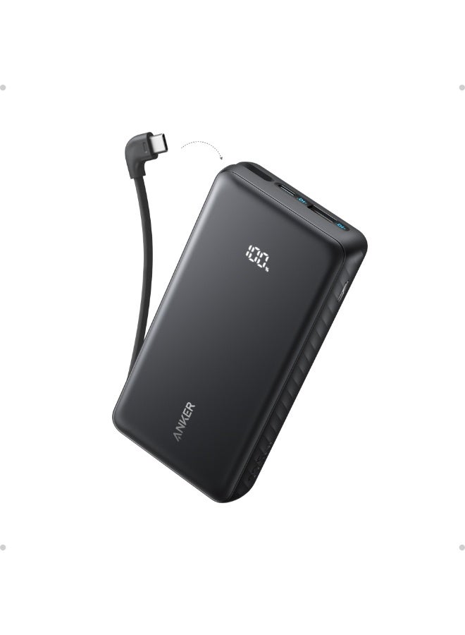 Anker Zolo Power Bank, 20,000mAh 22.5W Max Portable Charger, USB-C In and Out Fast Charging Battery Pack, Slim Travel Essential Phone Power Bank, For iPhone 17/16/15 Series, iPad, MacBook Air, Galaxy, and More - Image 1
