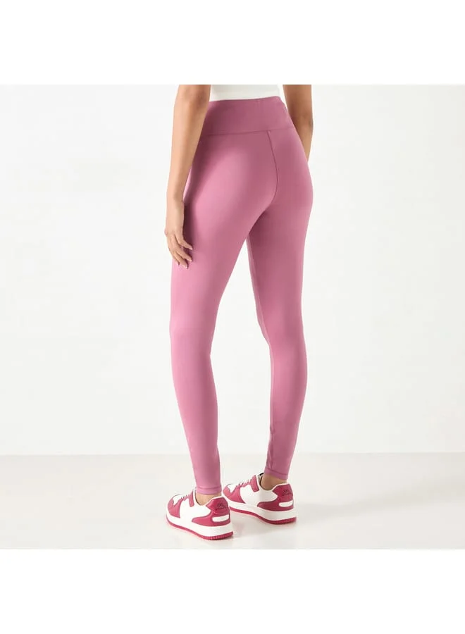 Kappa Kappa Solid Leggings with Elasticated Waistband