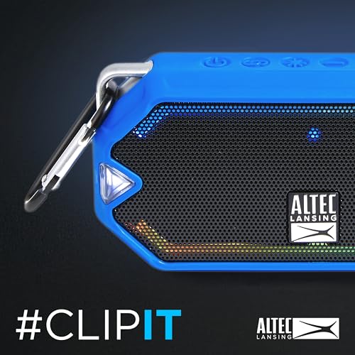Altec Lansing - HydraMini Wireless Bluetooth Speaker, IP67 Waterproof USB C Rechargeable Battery with 6 Hours Playtime, Compact, Shockproof, Snowproof, Everything Proof (Royal Blue) - Image 5