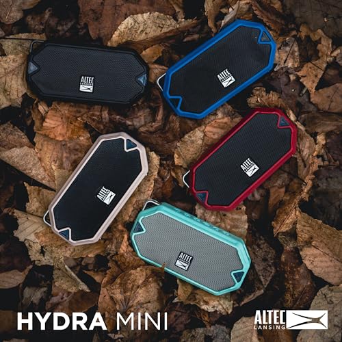 Altec Lansing - HydraMini Wireless Bluetooth Speaker, IP67 Waterproof USB C Rechargeable Battery with 6 Hours Playtime, Compact, Shockproof, Snowproof, Everything Proof (Royal Blue) - Image 4