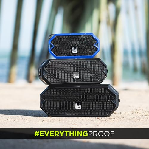 Altec Lansing - HydraMini Wireless Bluetooth Speaker, IP67 Waterproof USB C Rechargeable Battery with 6 Hours Playtime, Compact, Shockproof, Snowproof, Everything Proof (Royal Blue) - Image 3