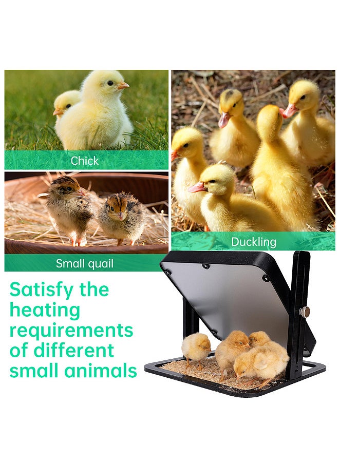 Generic - Chicken Brooder Heater 12 x 12 Inches Poultry Heating Plate for 15 Chicks Warmer with Constant Temperature Adjustable Height 145 Watts Chicken Coop Heater - Image 1