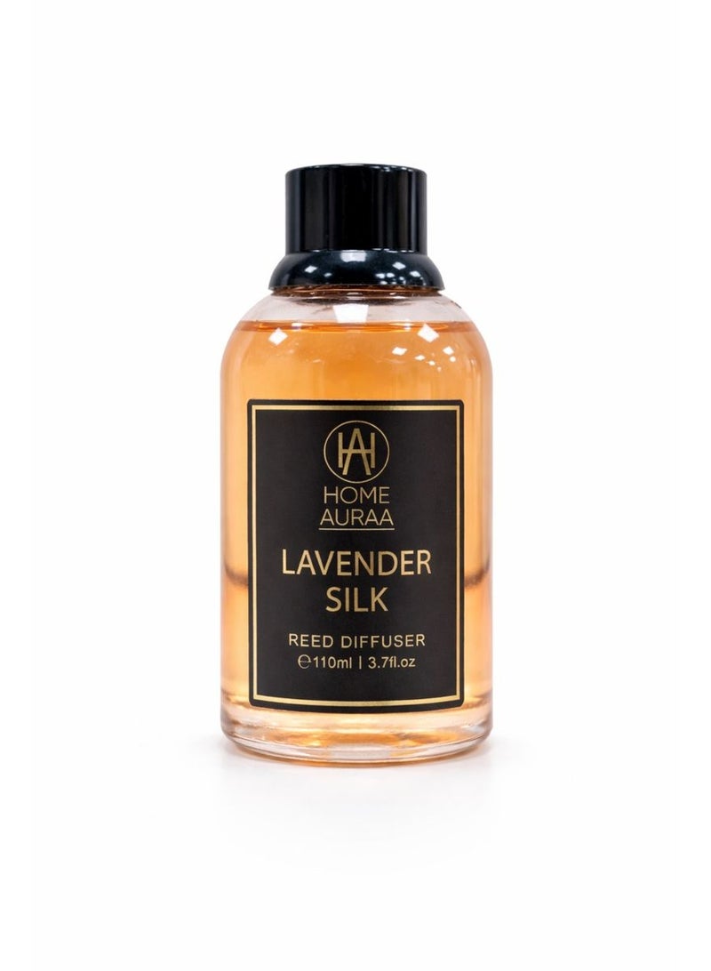 Home auraa Lavender Silk reed diffuser 110 ml – Long-Lasting Home Fragrance with Fresh Citrus & Warm Amber Notes for Living Room & Bedroom - Image 2