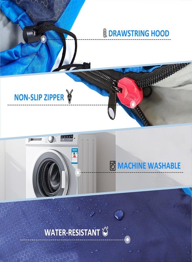 oaskys كيس نوم للتخييم من أوسكيز - مناسب لثلاثة فصول (الطقس الدافئ والبارد) - خفيف الوزن ومقاوم للماء، مناسب للبالغين والأطفال - معدات التخييم والسفر والأنشطة الخارجية - Image 3