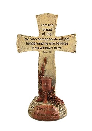 Autom Bread of Life First Communion Standing Cross - Image 1
