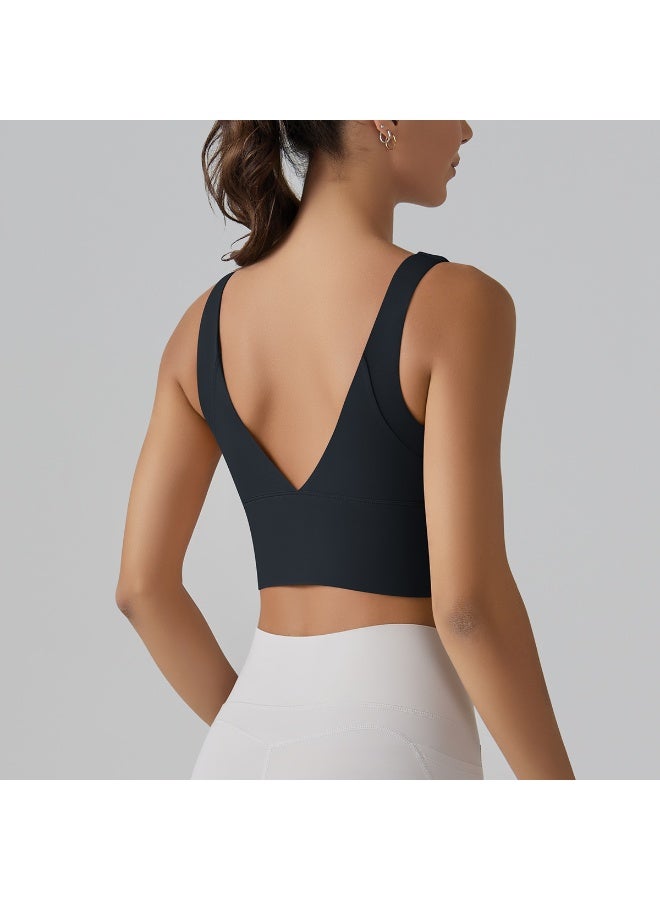 Yoga Bra Underwear Women Summer Shockproof Bra Beautiful Back Sports Running External Wear Training Fitness Yoga Tank Top Bra - Image 1