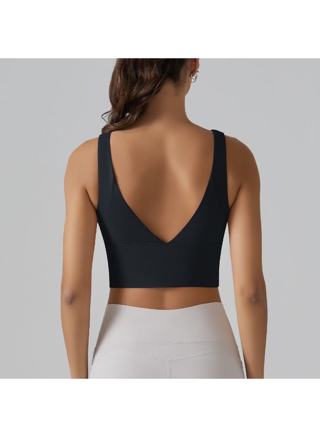 Yoga Bra Underwear Women Summer Shockproof Bra Beautiful Back Sports Running External Wear Training Fitness Yoga Tank Top Bra - Image 4