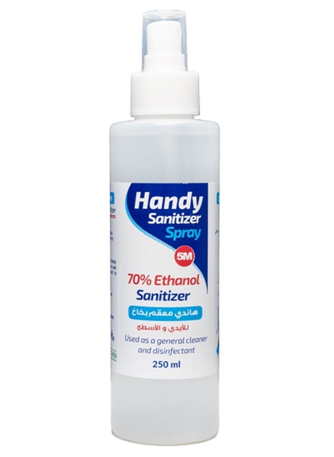 Handy - Handy Original Alcohol Sanitizer 70% Ethanol Spray 250 ML For Hand and Surface ( 5 Pack ) - Image 1