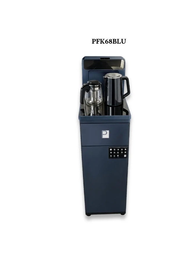 بيورتي مبرد مياه ذكي وماكينة تحضير شاي، رقمي، بارد وساخن، PFK68BLU - أزرق
