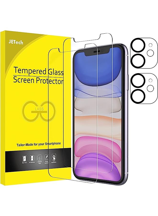Jetech Full Coverage Screen Protector For Iphone 14 Plus 6.7-Inch, 9H Tempered Glass Film Case-Friendly, Hd Clear, 3-Pack - Image 1