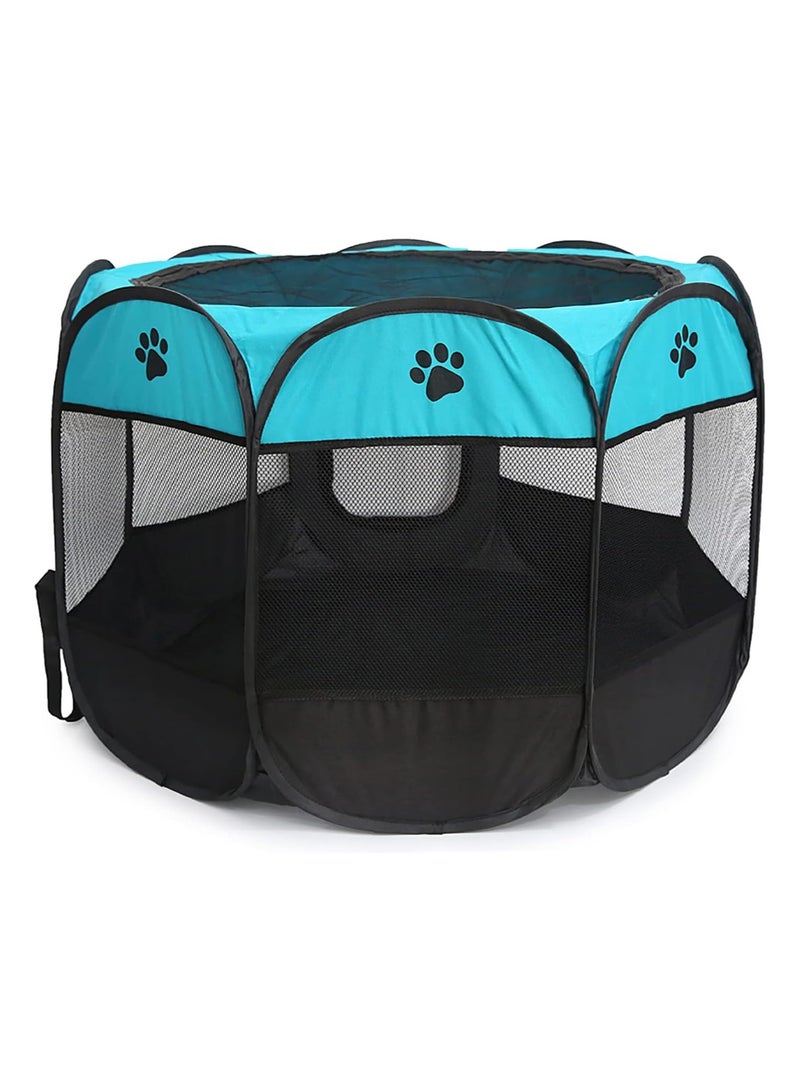 BLOOMING TIME Foldable Pet Fence Octagonal Waterproof Safety Net Scratch Resistant Dog Cage Tent Pet Supplies - Image 3