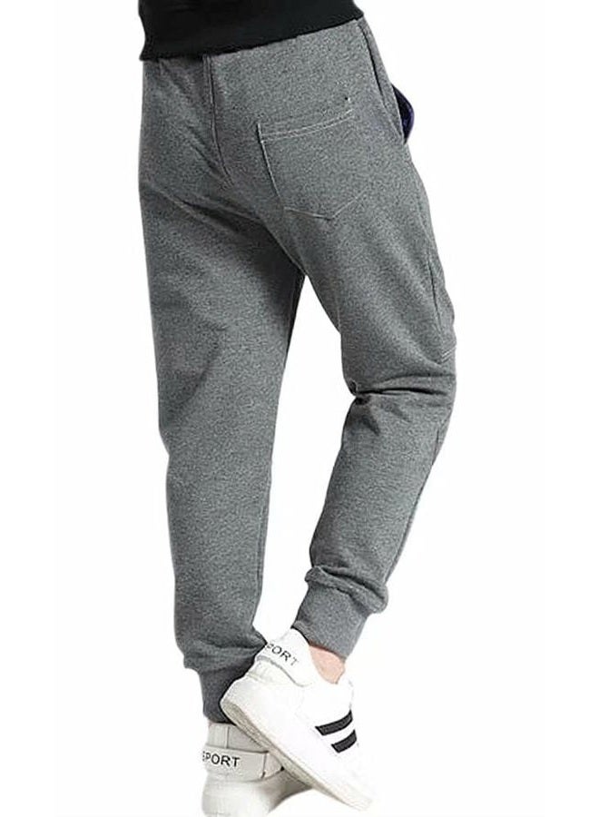 BINPAW Boys' Kids Cotton Pull On Active Sports Basic Jogger Sweat Pants, Grey, Age 11T-12T (11-12 Years) = Tag 160 - Image 2