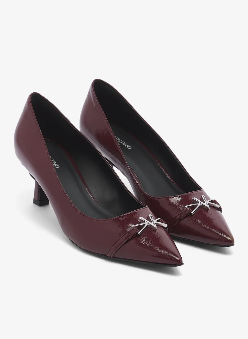 VALENTINO BY MARIO VALENTINO  Bow Detail Pointed toe mid heel Pums for Women | Best Price UAE
