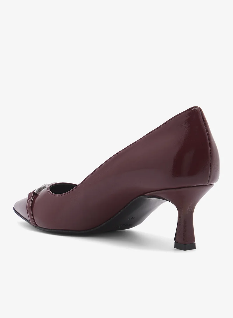 VALENTINO BY MARIO VALENTINO  Bow Detail Pointed toe mid heel Pums for Women | Best Price UAE