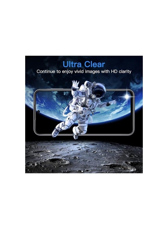 جي تيك حافظة JETech 3 في 1 غير لامعة لهاتف Samsung Galaxy A35 5G مع واقي شاشة من الزجاج المقوى، وغطاء هاتف شفاف مقاوم للصدمات مع حماية الكاميرا (أسود) - Image 4