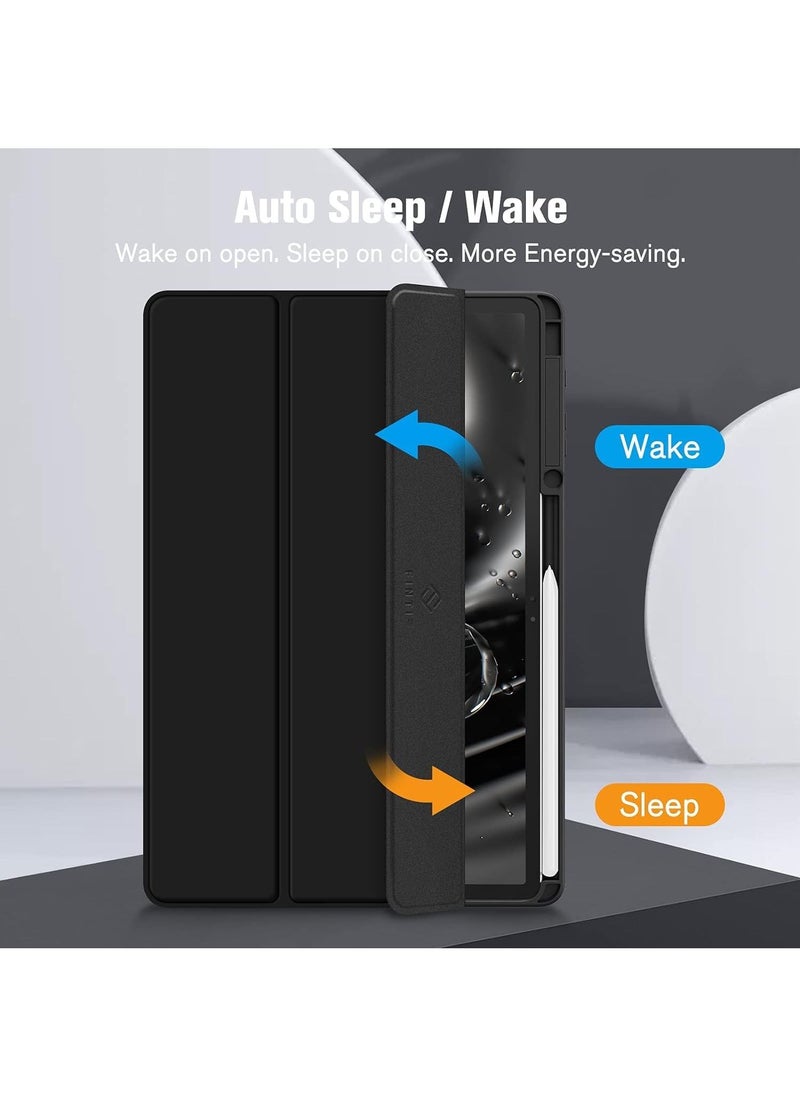 Slim Samsung Galaxy Tab S8+/S7 FE/S7+ 12.4" Case - Shockproof, Clear Back, Auto Sleep/Wake - Image 3