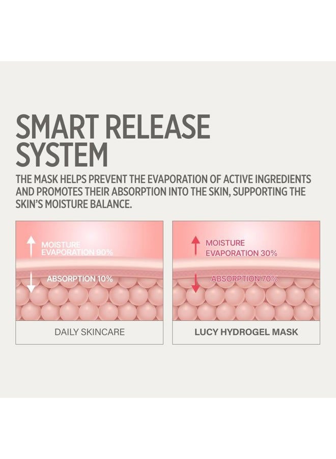 keyth LUCY PDRN GLOW COLLAGEN HYDROGEL MASK 4EA X 38G (1.34 OZ.) / Skin Elasticity Enhancement, Vitality Boosting, Nourishment & Soothing, Deep Hydration - Image 5