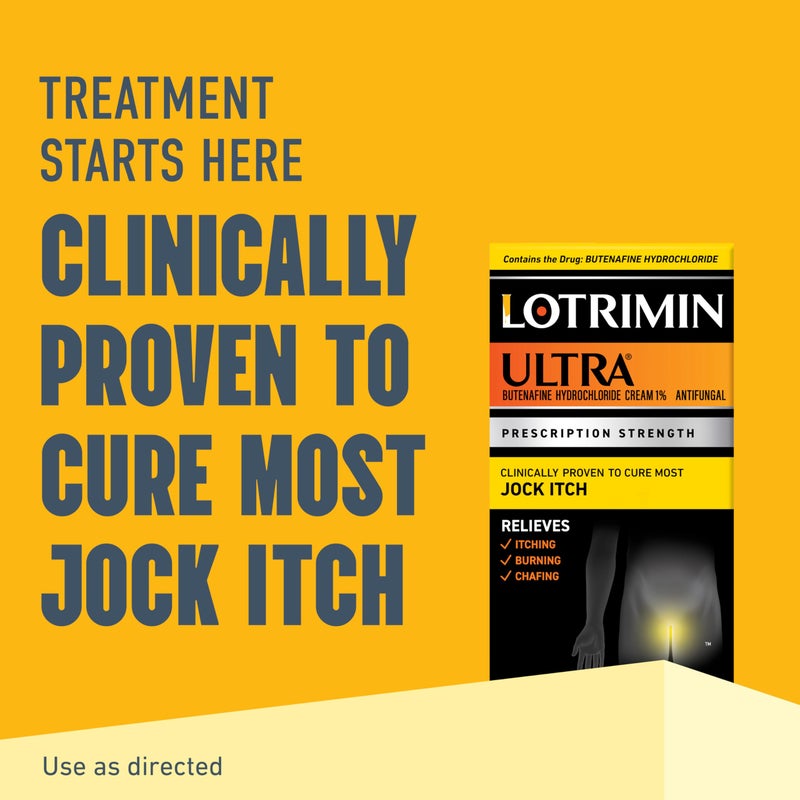 Lotrimin كريم لوتريمين ألترا المضاد للفطريات لالتهاب الفخذ - علاج قوي بيوتينافين هيدروكلوريد لالتهاب الفخذ والعدوى الفطرية، 0.42 أونصة (12 جرام) (قد يختلف التعبئة) - Image 2