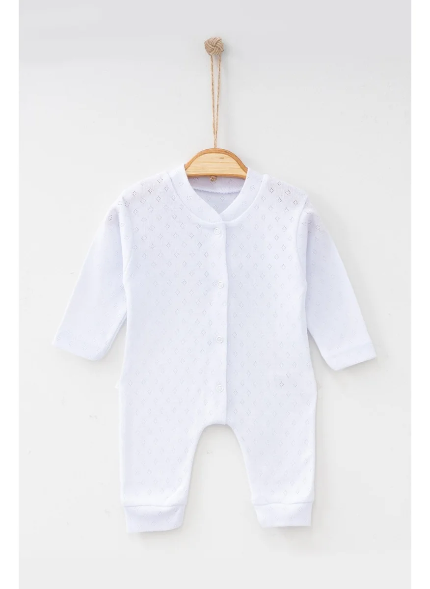 ادا بيبيك تشوكوك Ada Baby Kid's 100% Cotton Diamond Patterned Snap Jumpsuit 1857