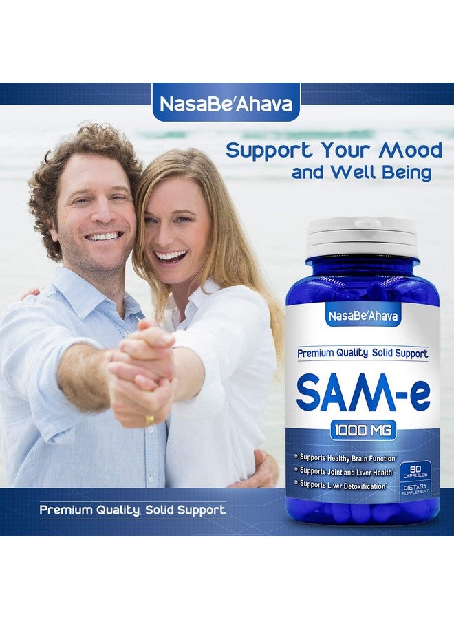 NasaBeahava Extra Strength SAM-e Supplement | SAMe S-Adenosyl-L-Methionine 1000mg per Serving for Bone Joint and Mood Support Supplement | Made in the USA Non-GMO and Gluten Free (45 Day Supply) (Single) - Image 4
