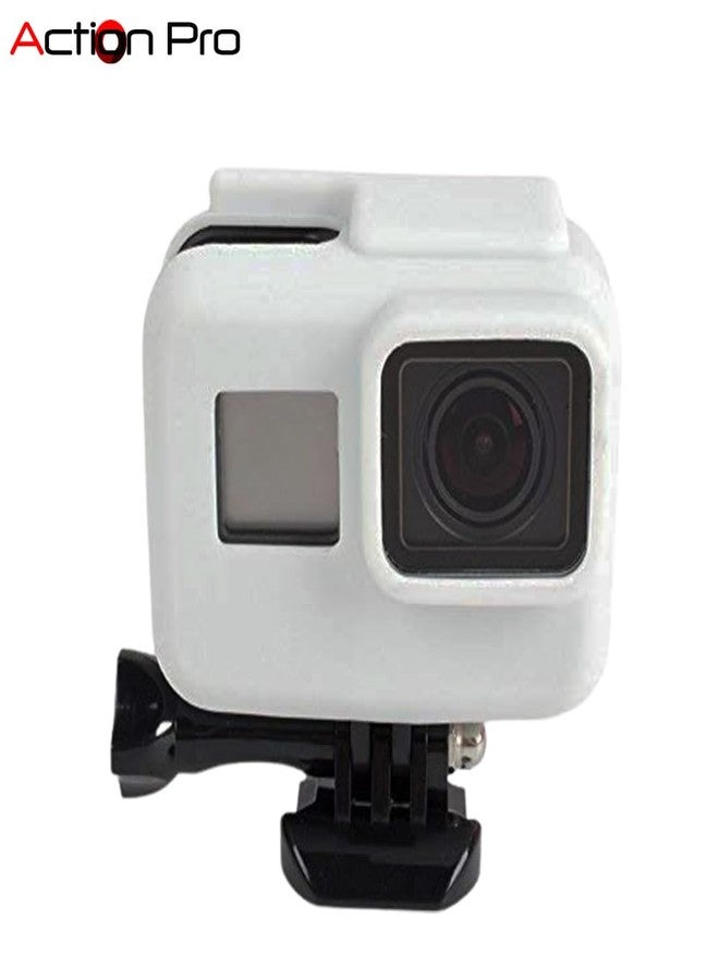 Action Pro Silicone Cover Side Frame Case Compatible with GoPro-5/6/7(White) - Image 2