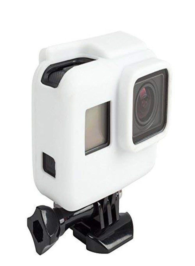 Action Pro Silicone Cover Side Frame Case Compatible with GoPro-5/6/7(White) - Image 1