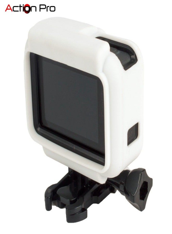 Action Pro Silicone Cover Side Frame Case Compatible with GoPro-5/6/7(White) - Image 3