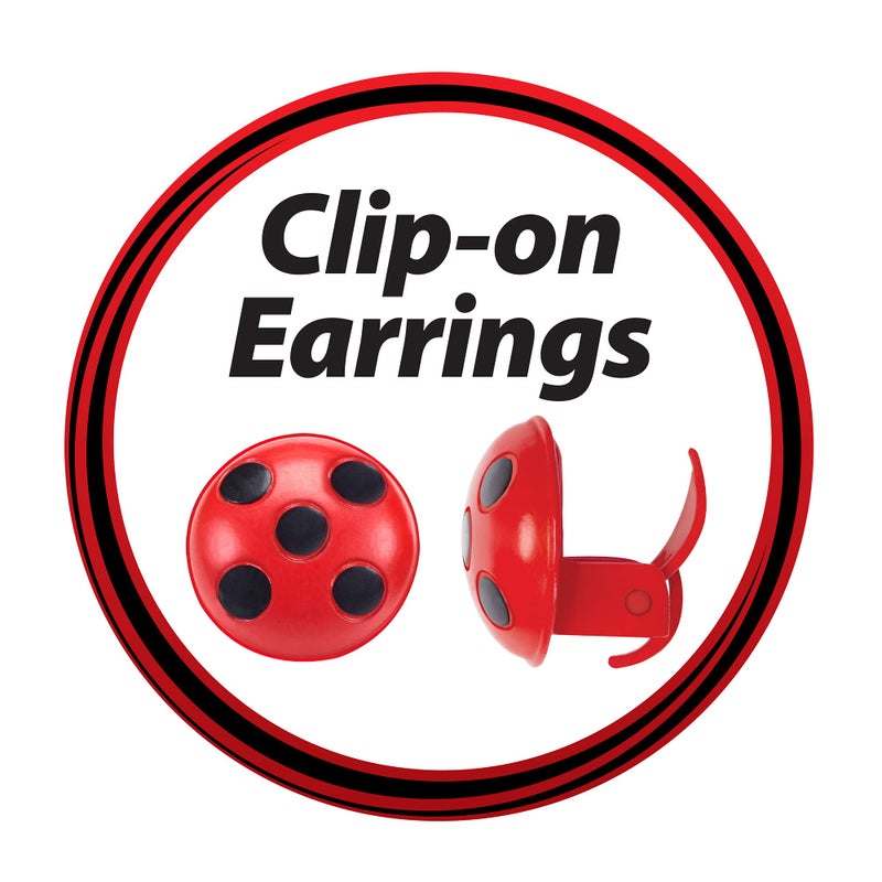 Miraculous girls female Ladybug Dress Up Set with Yoyo, Color Change Akuma, Tikki kwami, mask and Earrings by Playmates Toys For 4+ Years With Action Figure - Image 4