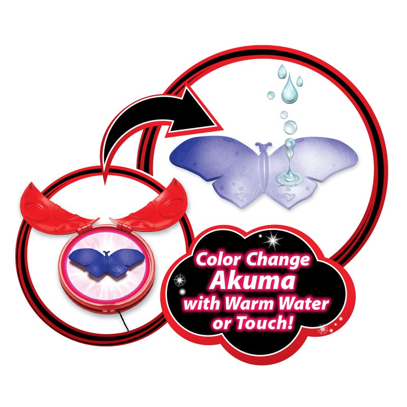 Miraculous girls female Ladybug Dress Up Set with Yoyo, Color Change Akuma, Tikki kwami, mask and Earrings by Playmates Toys For 4+ Years With Action Figure - Image 5